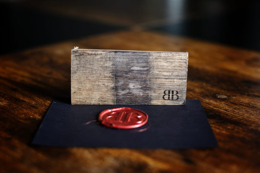 Reclaimed oak stave, Stave II, Rickhouse Reserve scent, charred barrel wood
